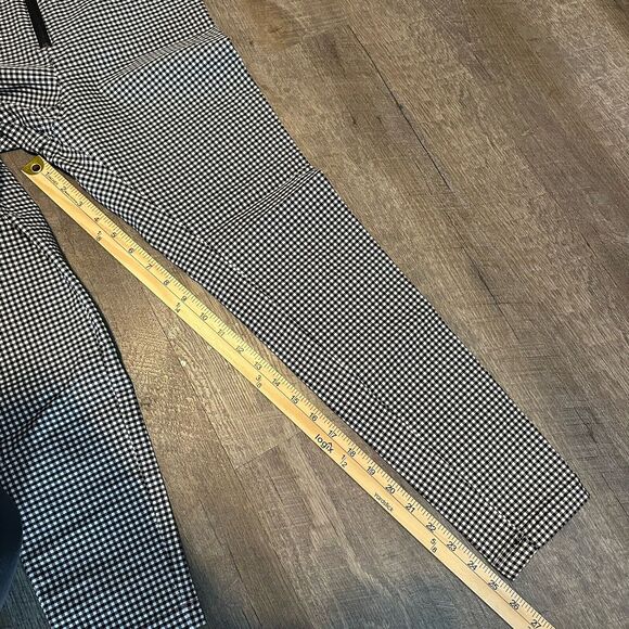 Urban Outfitters Susie High-Waisted Zip-Front Gingham‎ Pants Size 6 - Picture 4 of 6